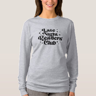 Late-Night Readers Club - T-shirt met coole uitstr