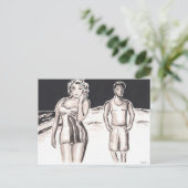 Late Night Walk briefkaart (Staand voorkant)