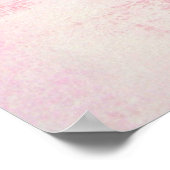 'Late' roze Abstracte Art Poster afdrukken (Hoek)