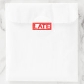 Late Stamp Ronde Sticker (Tas)