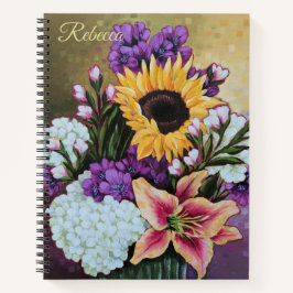 "Late Summer Bouquet" Custom Floral Journal Notitieboek