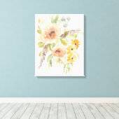 Late Summer Flowers I Canvas Afdruk (Insitu (Houten vloer))
