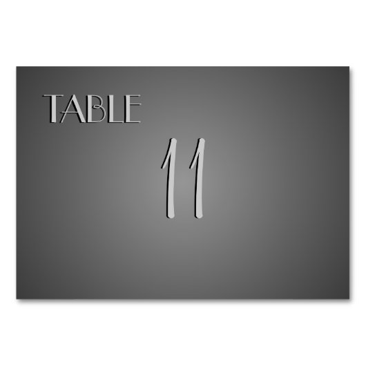 Late tabelnummers kaart (Voorkant)