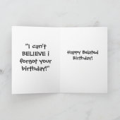 Late Verjaardag Kaart (Binnen)