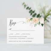 Late zomer WEDDING RSVP MEAL CHOICE (Staand voorkant)