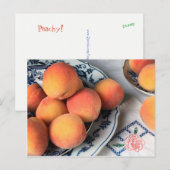 Late zomerperziken briefkaart (Voorkant / Achterkant)