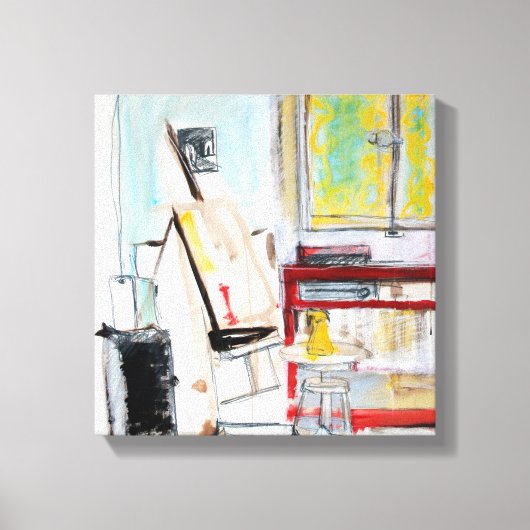 L'Atelier de l'Apprenti Peintre 1982 Toile (Recto)