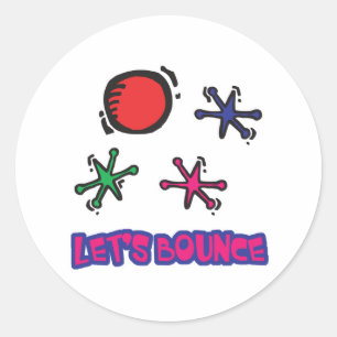 Laten Bounce Jacks Jax Ronde Sticker
