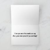 LATEN EN PRIJS VOOR UW DOCHTER OP MOEDERDAG KAART (Binnen)