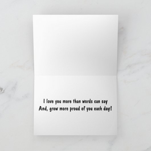 LATEN EN PRIJS VOOR UW DOCHTER OP MOEDERDAG KAART (Binnen)