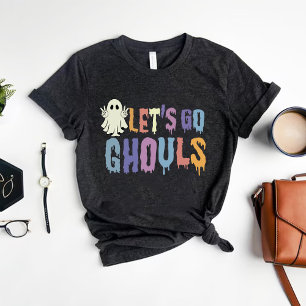 Laten gaan Ghouls Schattige Boo Funny Halloween T-shirt