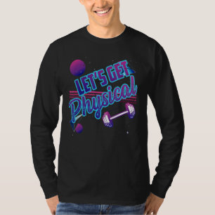 Laten krijgen fysieke sportschool fitness 80's tra t-shirt
