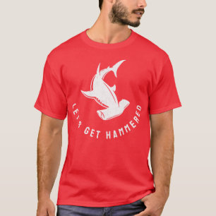 Laten krijgen gehamerd ontwerp t-shirt