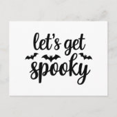 Laten krijgen Spooky Halloween Vleermuizen Grafisc Briefkaart (Voorkant)