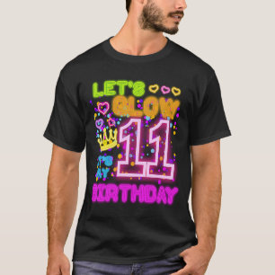 Laten we 11 jaar oud gloeien Het is mijn 11e verja T-shirt