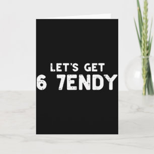 Laten we 6 7 Endy 67 Kostuum Meme Zes Zeven Kinder Kaart