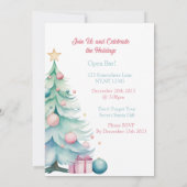 Laten we aangestoken kerst uitnodiging (Achterkant)