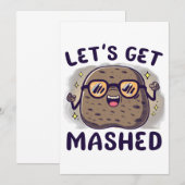 Laten we aardappelpuree halen kaart (Voorkant / Achterkant)