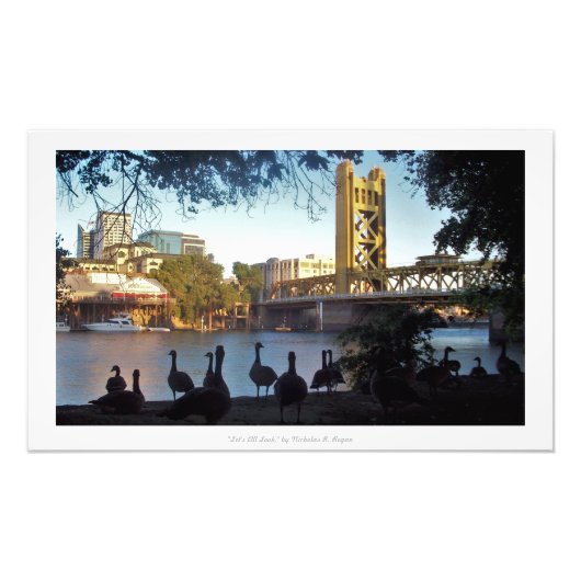 "Laten we allemaal kijken" Sacramento Foto Afdruk (Voorkant)