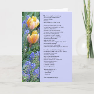 Laten we altijd vrienden zijn… kaart