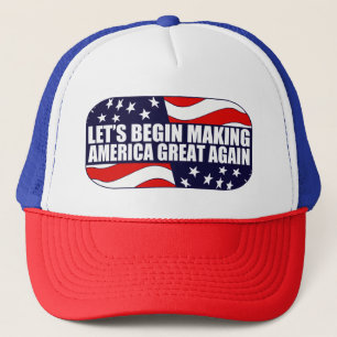 Laten we Amerika weer groot maken Trucker Pet