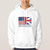 Laten we Amerika weer tot Groot-Brittannië maken - Hoodie (Voorkant)