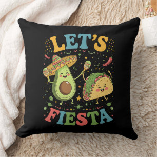 Laten we Avocado en Tacos Cinco De Mayo vieren Kussen
