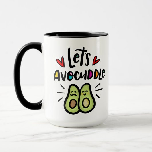 Laten we Avocuddle Mok (Links)