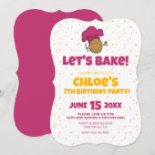 Laten we bakken! Bakkersfeest van kind Kaart (Voorkant / Achterkant)