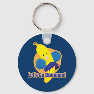 Laten we Bananas gaan! Sleutelhanger
