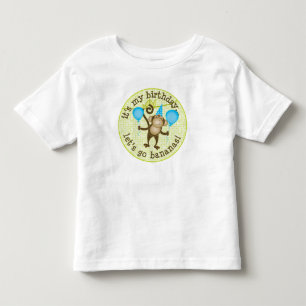 Laten we Bananas Monkey gaan Kinder Shirts
