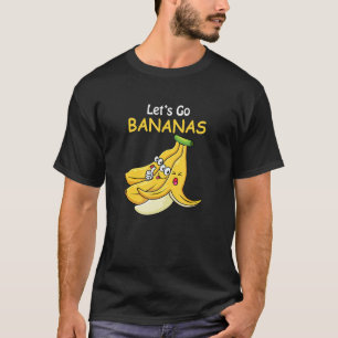 Laten we Bananen gaan gebruiken voor jute jongens  T-shirt