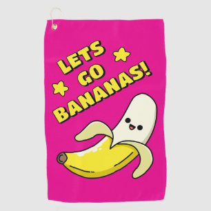 Laten we Bananen Gaan! Golfhanddoek