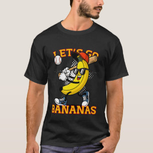 Laten we Bananen Gaan Grappig Banaan T-Shirt