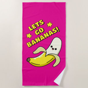 Laten we Bananen Gaan! Strandlaken
