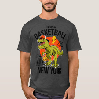 Laten we basketbal spelen met de rex New York T-shirt