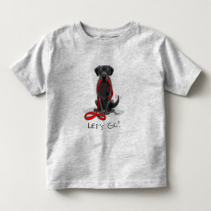 Laten we beginnen! Black Labrador Retriever - Cute Kinder Shirts