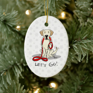 Laten we beginnen! Gele labrador Retriever - Cute  Keramisch Ornament