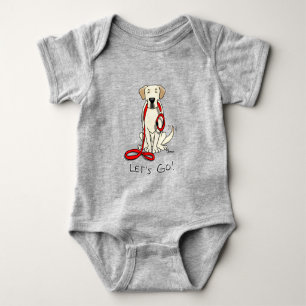 Laten we beginnen! Gele labrador Retriever - Cute Romper