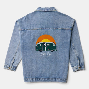 Laten we beginnen! Leuke  Camper RV Denim Jacket