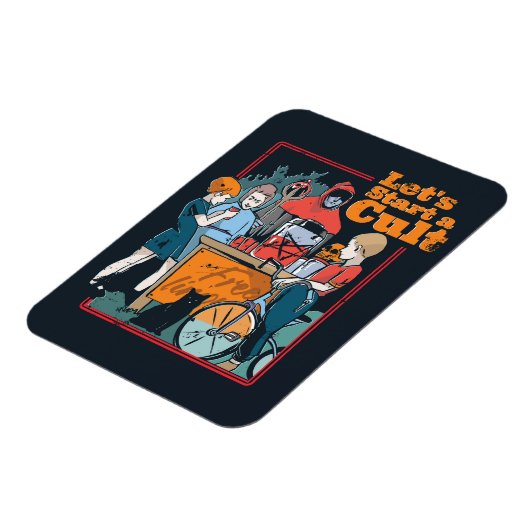 Laten we beginnen met een Cult Spooky Retro Hallow Magneet (Linkerzijde)