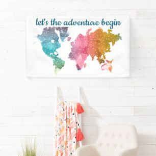 Laten we beginnen met het avontuur van de geometri spandoek