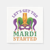 Laten we beginnen met Mardi Gras Party Servet (Voorkant)