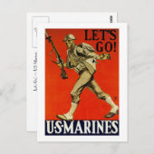 Laten we beginnen! ~ US Marines Briefkaart (Voorkant / Achterkant)