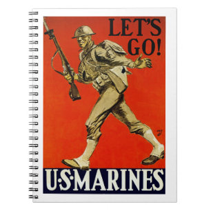 Laten we beginnen! ~ US Marines Notitieboek
