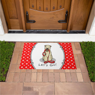 Laten we beginnen! Walk Wheaten Terrier Dog (piepe Deurmat