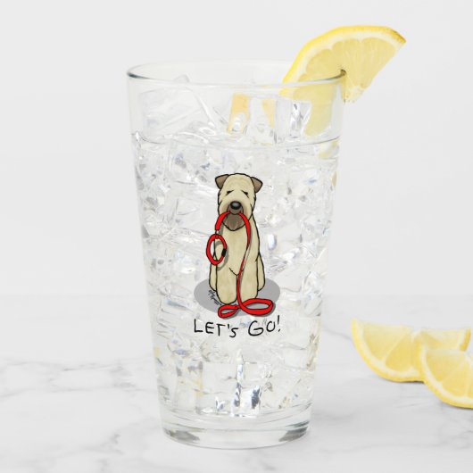 Laten we beginnen! Walk Wheaten Terrier Dog (piepe Glas (Achterkant ijs)