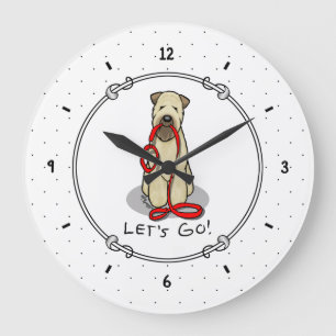 Laten we beginnen! Walk Wheaten Terrier Dog (piepe Grote Klok