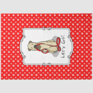 Laten we beginnen! Walk Wheaten Terrier Dog (piepe Tissuepapier