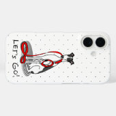 Laten we beginnen! (wandelen) Greyhound Dog (zwart Case-Mate iPhone Case (Achterkant (horizontaal))